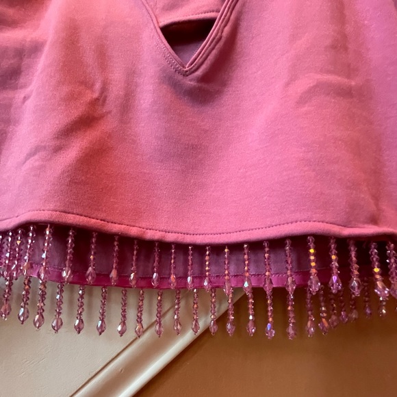 Anthropologie NWT Sz Sm crystal fringe top; sold out @anthro - Picture 5 of 15